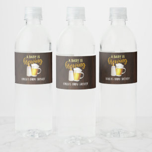 Pour Bouteilles D'eau Un bébé brasse de l'eau Étiquette - Personnalis