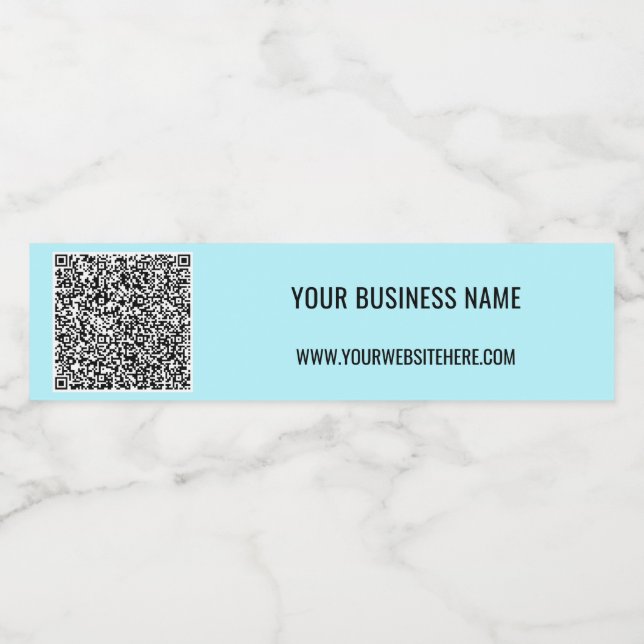 Pour Bouteilles D'eau Votre code QR et votre Étiquette de bouteille d'ea (Étiquettes simples)