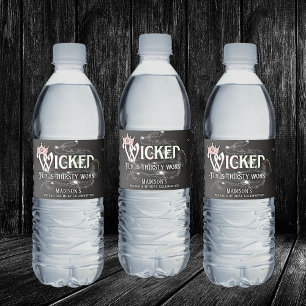 Pour Bouteilles D'eau Wicked Fun Est Soif Travail Étiquette Bouteille D'