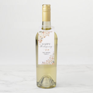 Pour Bouteilles Étiquettes de bouteille à suspendre Rustic Pumpkin