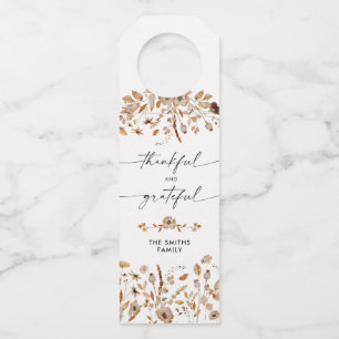 Pour Bouteilles Étiquettes de suspension de bouteille de Thanksgiv
