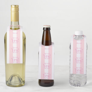 Pour Bouteilles Étiquettes de suspension de bouteille Rose & Rayur