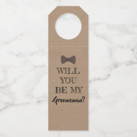 Moderne Groomsmen Proposition Bière Étiquettes