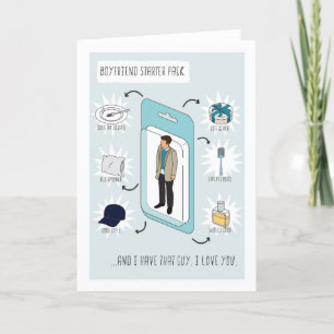 Pour Boyfriend Funny Starpack carte d'anniversaire