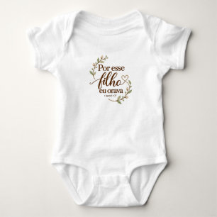 Pour ce fils, je priais   Body Chrétien pour Bébé 