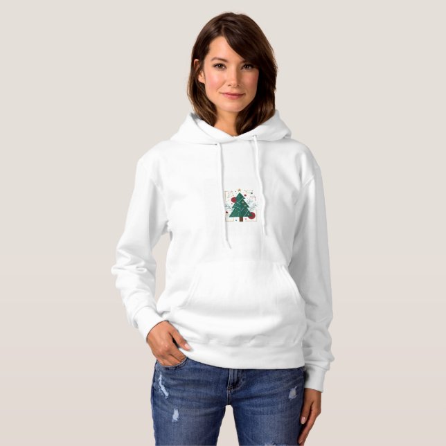 Pour Ce Moment – Sweat à Capuche Vectoriel Sapin d (Devant entier)
