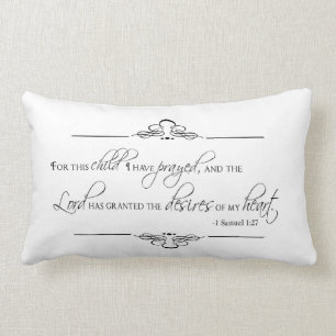 Pour cet enfant j'ai prié le coussin pour la