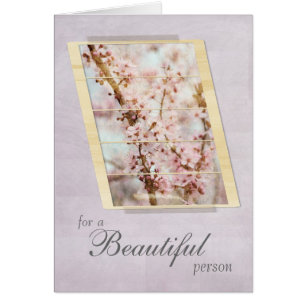 Pour de belles fleurs de cerisier de personne