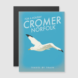 Pour des vacances affiche de voyage en train Crome
