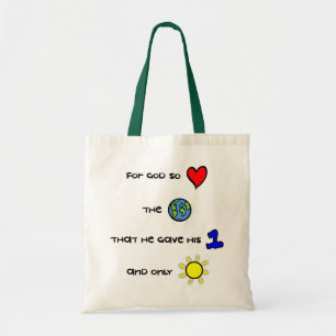 Pour Dieu ainsi aimé le sac fourre-tout à tissu