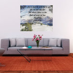 Pour Dieu Si Aimé Le Monde Étiqueté Toile Impressi<br><div class="desc">Superbe paysage hivernal sur toile étirée,  avec montagnes,  neige et arbres! Jean 3:16 : Car Dieu a tant aimé le monde qu'il a donné son Fils unique,  afin que quiconque croit en lui ne périra pas,  mais ait la vie éternelle.</div>
