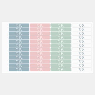 Pour effectuer des Étiquettes de planificateur