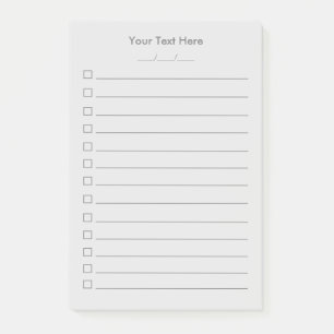 Pour faire la liste des notes Post-it® personnalis