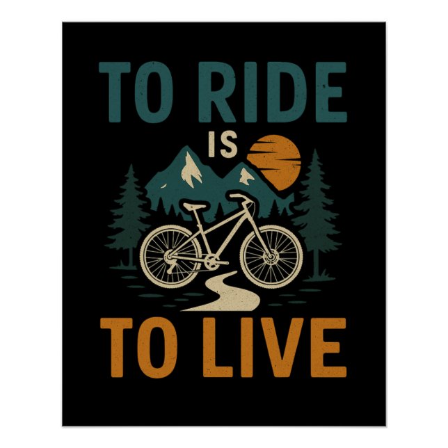Pour Faire Le Tour, C'Est Vivre Vélo Poster (Devant)