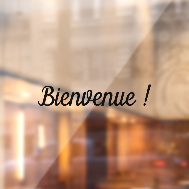 Pour Fenêtre autocollant Bienvenue autocollant adhésif de vitri (Feuille 2)