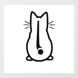 Pour Fenêtre Autocollant - Conception Chat