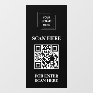 Pour Fenêtre Autocollant de porte de contrôle d'accès QR Code n