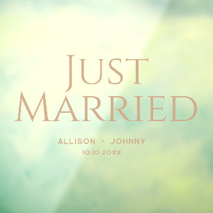 Pour Fenêtre Autocollant de voiture de réception de mariage mod