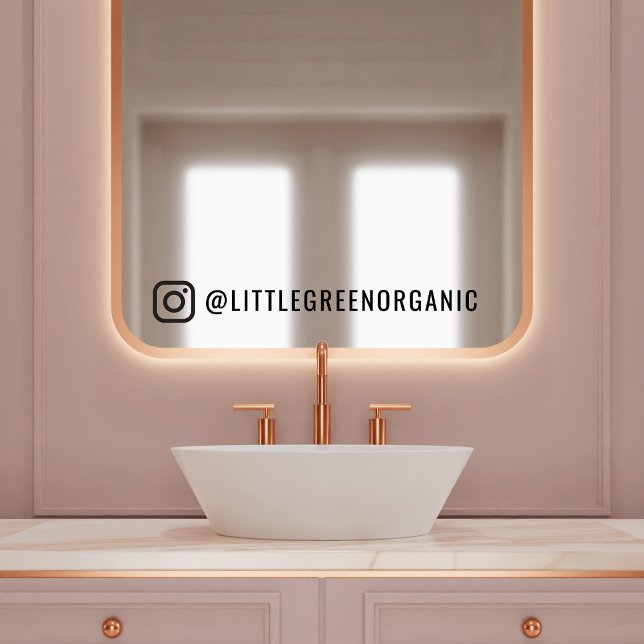 Pour Fenêtre Autocollant Miroir Instagram | Autocollant Votre N (Créateur téléchargé)