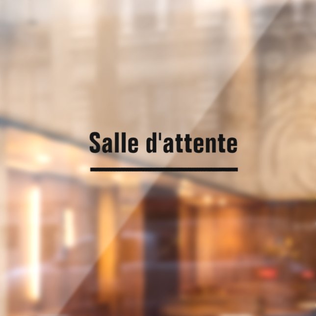 Pour Fenêtre autocollant salle d attente autocollant vinyle (Feuille 2)