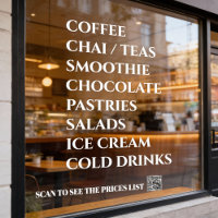 Café Thé Chai Salades Boulangerie Autocollant de m