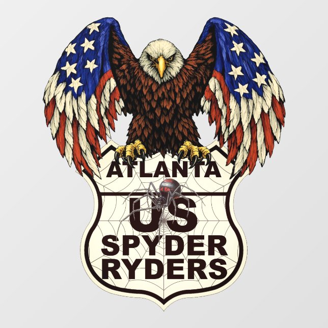 Pour Fenêtre Chapitre d'Atlanta - Logo Aigle Autocollant (Feuille)