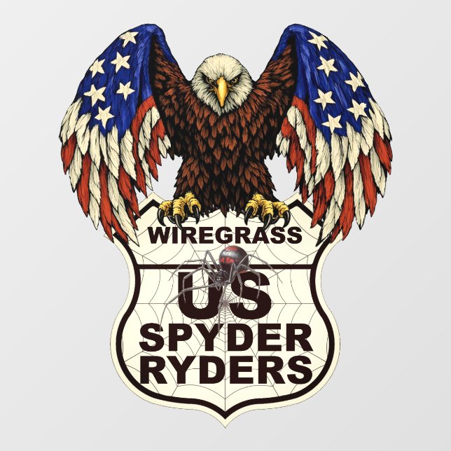 Pour Fenêtre Chapitre Wiregrass - Logo Aigle Autocollant (Feuille)