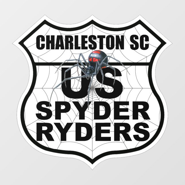 Pour Fenêtre Charleston SC Chapitre - Autocollant Logo du chapi (Feuille)