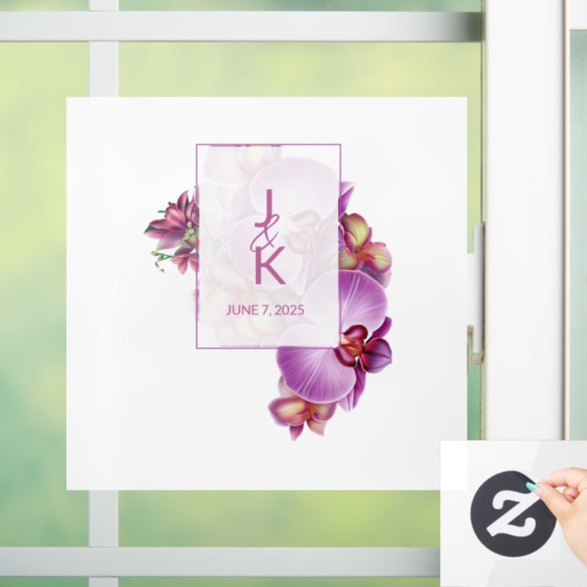 Pour Fenêtre Décal et autocollant mariage Monogramme (Maison)