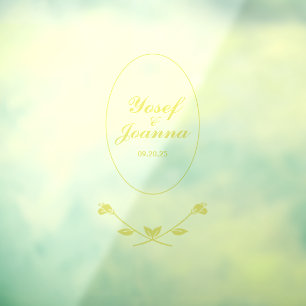 Pour Fenêtre Décal et autocollant transparent mariage Couple