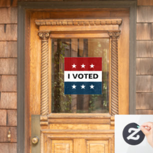 Pour Fenêtre J'ai voté Autocollant d'élection