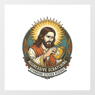 Pour Fenêtre Jésus Papier Résidu Collant de Papier Autocollant
