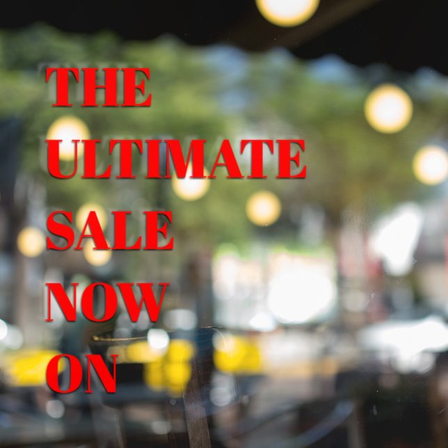 Pour Fenêtre Vente de vitrine de magasin moderne autocollant de (Créateur téléchargé)