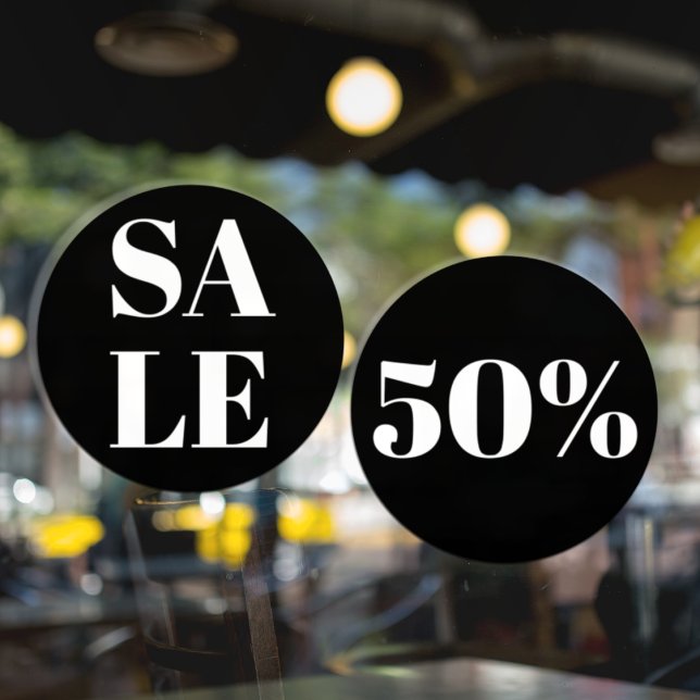 Pour Fenêtre Vente de vitrine de magasin moderne autocollant de (Créateur téléchargé)