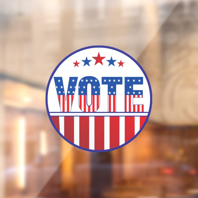 Pour Fenêtre Vote  Autocollant Elections (Feuille 2)