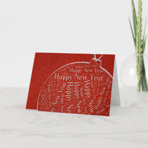 Pour Fêtes Annuelles 201X cartes élégantes de la bonne année  