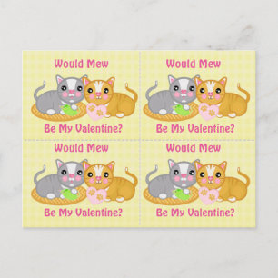 Pour Fêtes Annuelles 4 cartes mignonnes drôles de Valentines de couples