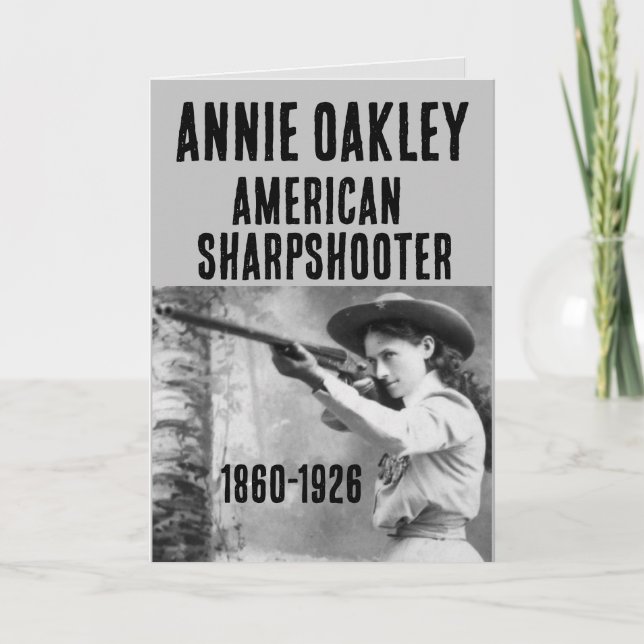 POUR FÊTES ANNUELLES ANNIE OAKLEY SHARPSHOOTER CARTES D'ANNIE (Devant)
