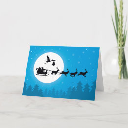 Pour Fêtes Annuelles Arrivée en ville Cartes de Noël de grossesse