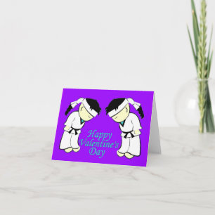 Pour Fêtes Annuelles Arts martiaux Étudiants Valentine Cartes