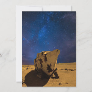 Pour Fêtes Annuelles Bateau de galaxie ;  5 x 7 cartes de voeux