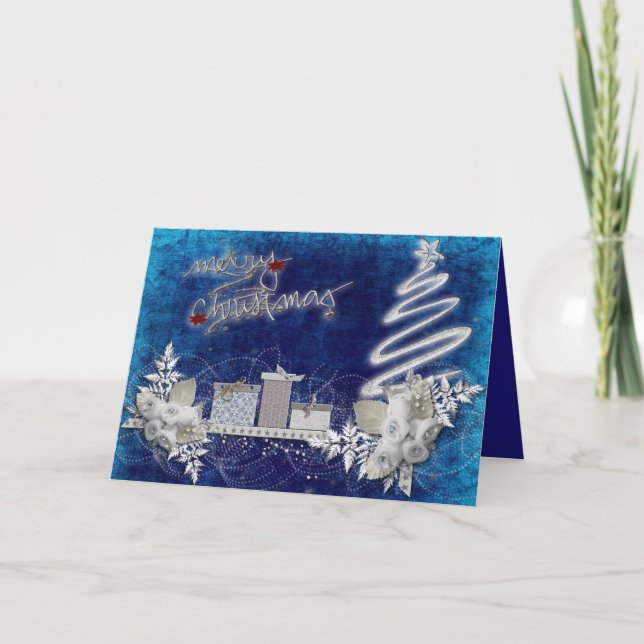 Pour Fêtes Annuelles Belles Cartes de voeux personnalisables de Noël (Devant)