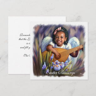 Pour Fêtes Annuelles Bénédiction de Pâques. Cartes plates Little Afro A