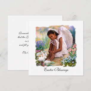Pour Fêtes Annuelles Bénédiction de Pâques. Cartes plates Little Afro A