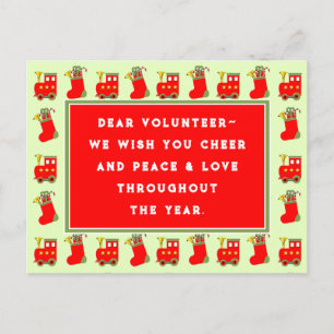 Pour Fêtes Annuelles Bénévoles Appréciation Cartes de Noël
