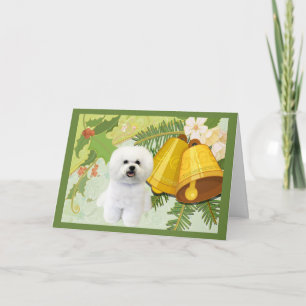 Pour Fêtes Annuelles Bichon Frise Cartes de Noël