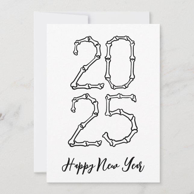 Pour Fêtes Annuelles Bone Style simple heureux nouvelle année cartes 20 (Devant)