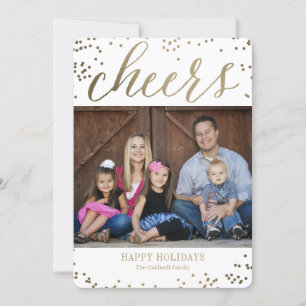 Pour Fêtes Annuelles Bubbly Chevaucher COULEUR ÉDITABLE Cartes photos d