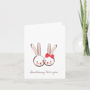 Pour Fêtes Annuelles Bunny Love Cartes de Pâques