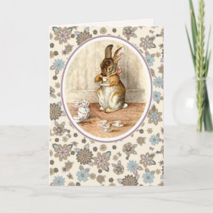 Pour Fêtes Annuelles Bunny vintage. Cartes de Pâques